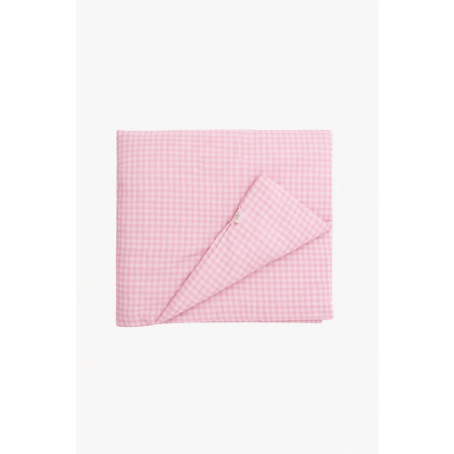 Pink Gingham Crib Quilted Blanket