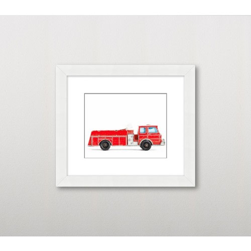 Leslee Mitchell Firetruck Wall Art