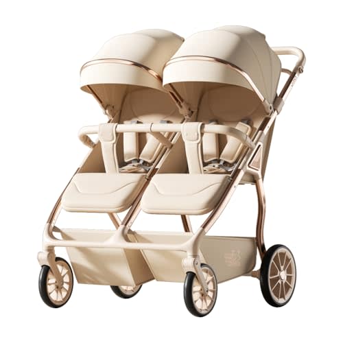 Twin Baby Stroller (Gold)