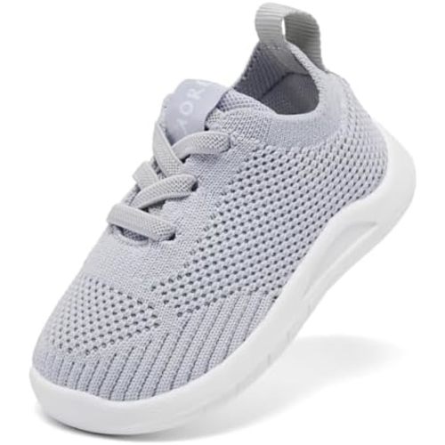 MORENDL Toddler Shoes Baby Walking Sock Shoes Infant Sneakers 0-4 Years Boy Girl Barefoot Tennis Shoe Non-Slip Brethable