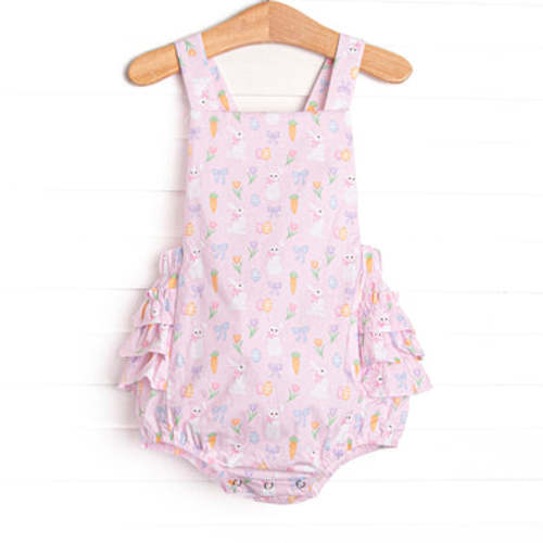 Hoppy Spring Ruffle Bubble, Pink – Stitchy Fish