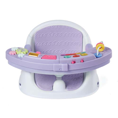 Infantino Music & Lights 3-in-1 Discovery Seat and Booster for Babies and Toddlers, 4-48 Months, Lavender
