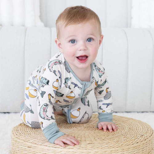 Catch of the Day Convertible Zip Romper