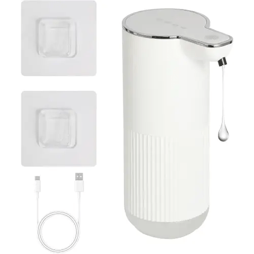 Automatic soap dispenser, hygienic and Stylish 12oz/350ml 2024 New contactless soap Dispenser - Rechargeable, Wall-Mounted for Kitchen and Bathroom Ideal for touch free soap dispenser.