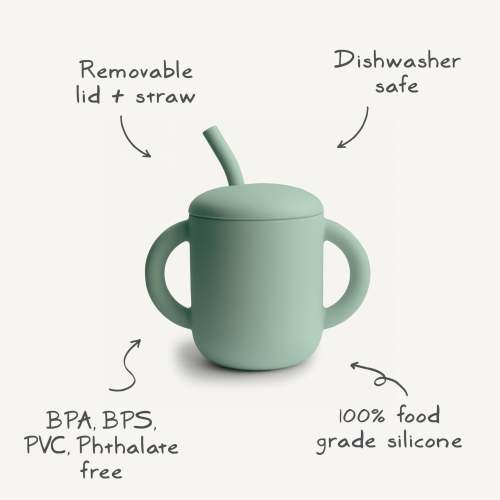 Silicone Training Cup + Straw – Simple Steps Market