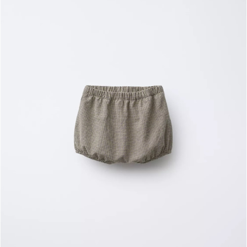 PLAID BLOOMERS - Gray / Tan | ZARA United States