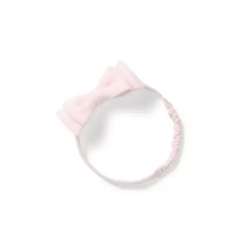 Baby Pearl Pink Baby Quilted Bow Soft Headband by Janie and Jack