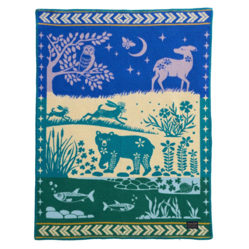 Children's Blanket Folk Forest