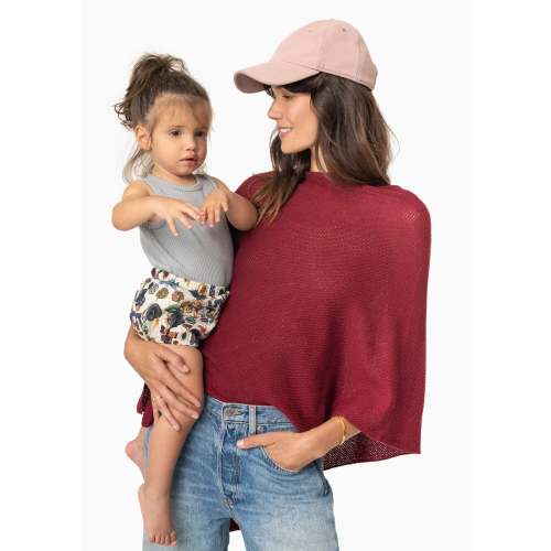 The Burgundy Cocoon™ Breathable Nursing Cover