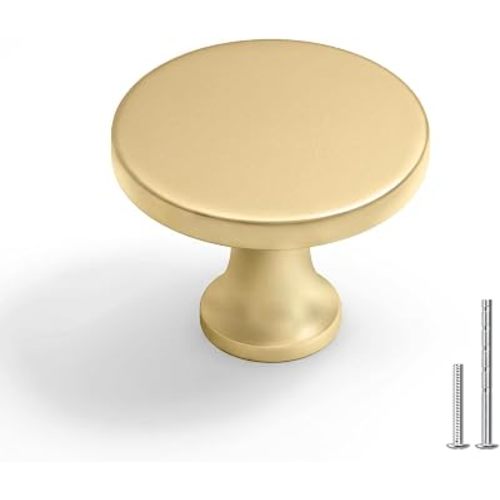Goldenwarm 10Pack Gold Dresser Knobs Cabinet Knobs