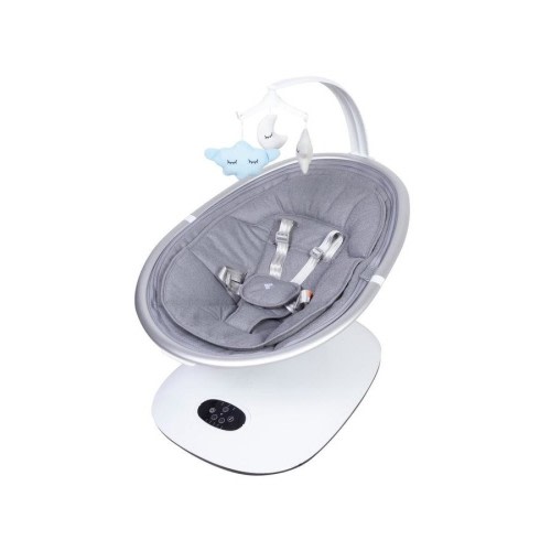 Bebecare Baby Swing For Newborn Infant Serene Nursery Play built-in sounds Cool Grey