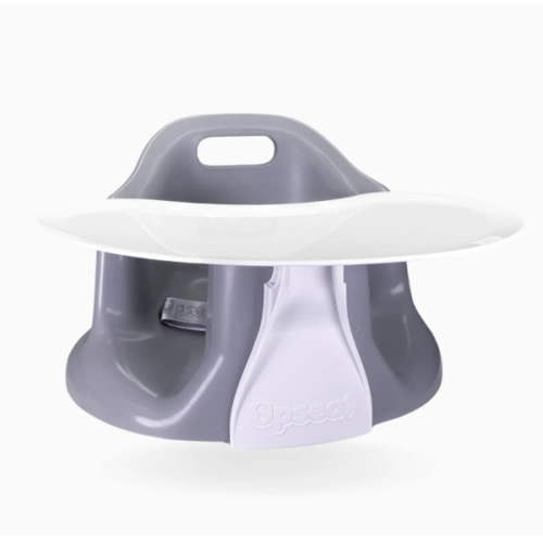 Upseat Baby Floor & Booster Seat with Tray - Grey