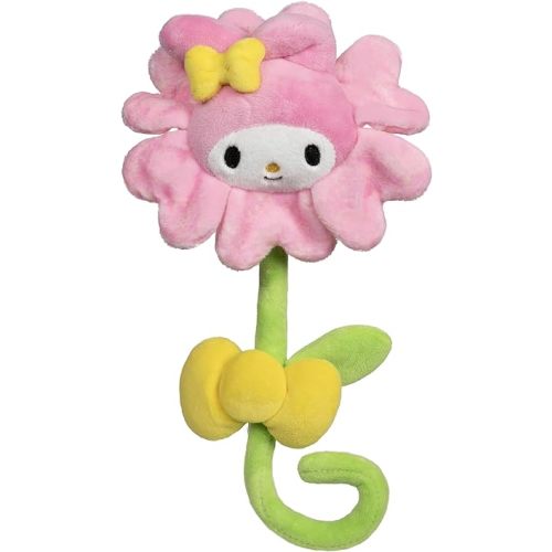 Jazwares Hello Kitty and Friends 14-inch My Melody Pink Plush Special Occasion Flower with a Bendable Stem - Giftable Packaging - Officially Licensed - Ages 6+