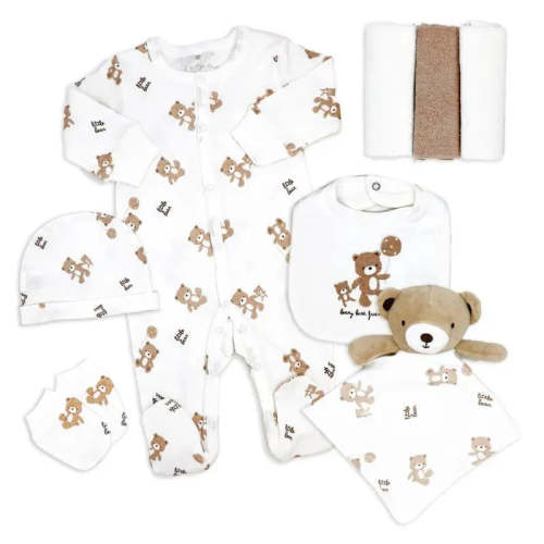 Rose Textile - 8Pk Baby Neutral Hanging Bear Gift Sets