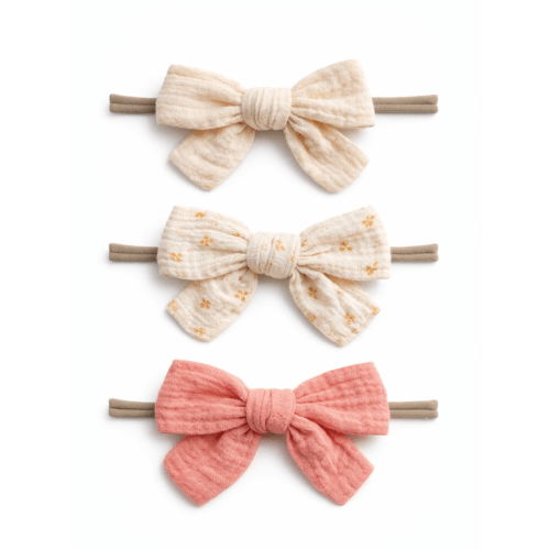 3-Pack Nylon Bows, Bella – SpearmintLOVE