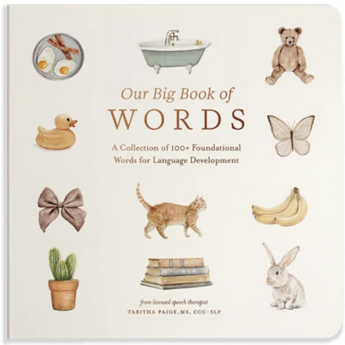 Our Big Book of First Words: A Collection of 100+ Foundational Words for Language Development (Tabitha Paige Children's Book Series)