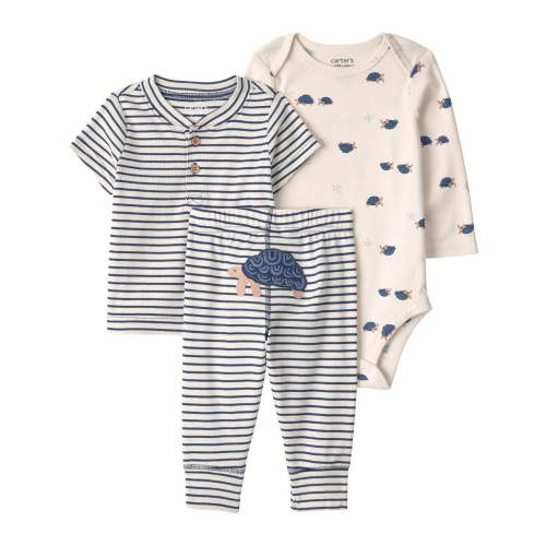 Carter's Child of Mine IB Pant Set - Blue Turtle - 6-9 M