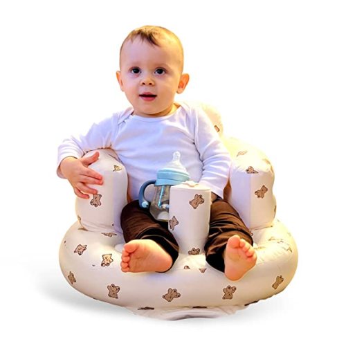 Amazon.com : Baby Inflatable Seat for Babies 3-36 Months, Built in Air Pump Infant Back Support Sofa, Infant Support Seat Toddler Chair for Sitting Up, Baby Shower Chair Floor Seater Gifts (Bear Cub) : Baby