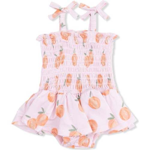 Sweet Peach, Smocked Bubble with Skirt - Angel Dear | Maisonette