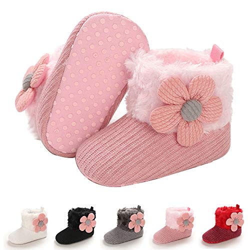 E-FAK Baby Boy Girl Boots Newborn Shoes Winter Snow Bowknot Anti-Slip Soft Sole Warm Infant Toddler Prewalker Booties