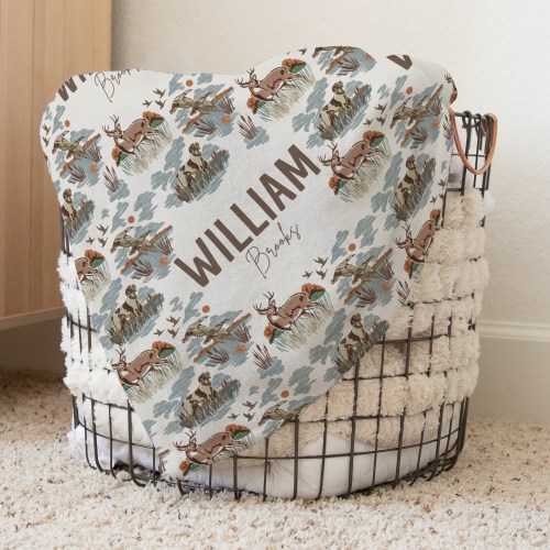 Minky Blanket | Personalized Autumn Hunt