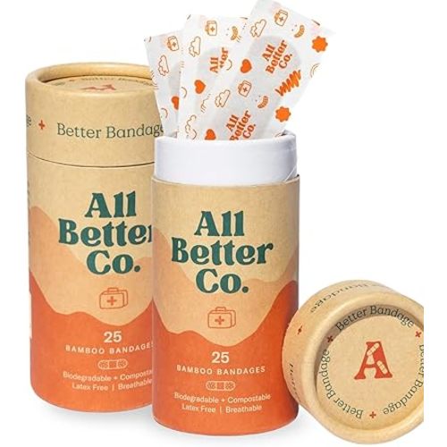 The Better Bandage - Organic Bamboo, Hypoallergenic, Earth-Friendly Adhesive - 50 Pack