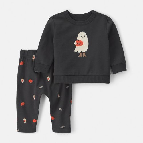 Baby Carter's 2-Piece Long Sleeve Top & Pant Set with Ghost Design