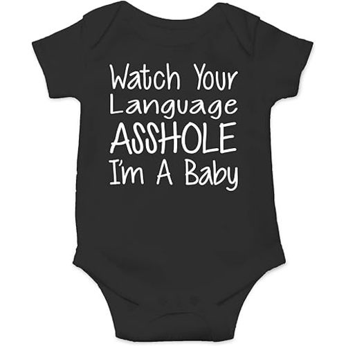 CBTwear Watch Your Language I’m a Baby - Baby Bodysuit Adorable Romper Clothing Cute Boy Girl Unisex