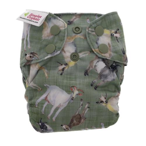 Organic Cotton Newborn Diaper-Goats