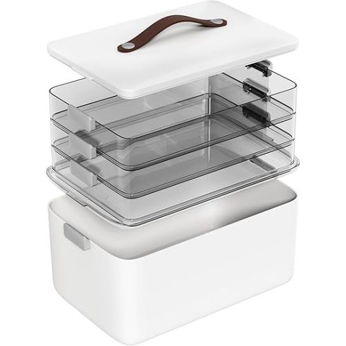 MOPALL Craft Medicine Cabinet Organizers Storage Box for Art Supply Sewing