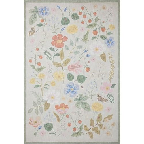 Loloi Rifle Paper Co. x Cotswolds Ivory 7'-6" x 9'-6" Area Rug