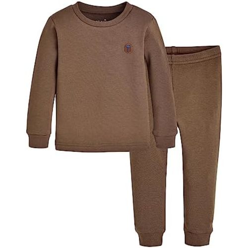moimoln 6M-8Y Modal Cotton Solid Soft Breathable Baby Toddler Boys Girls Snug fit Pjs Long Sleeve Pajamas Set Sleepwear Daily