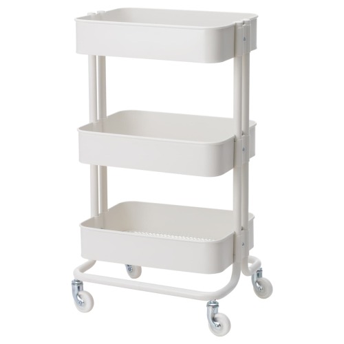 RÅSKOG Utility cart - white 13 3/4x17 3/4x30 3/4 "