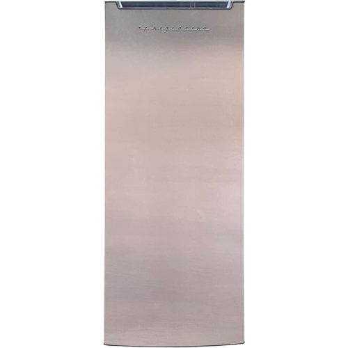 Frigidaire Upright Freezer, 6.5 cu. ft., Deep Freeze, Vinyl Coated Metal with Wire Shelving, Compact for Kitchen, RV, Dorm, Cabin, and Trailer, Platinum Design Series, Silver - 21D x 23W x 56H