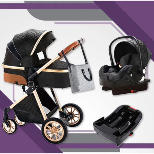Premium 3-in-1 Baby Stroller (Car Seat & Base Included) – Maternity Miracles