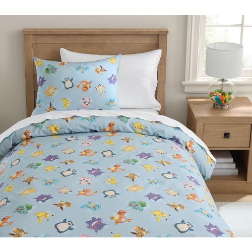 Pokémon Organic Cotton Duvet Cover & Shams | Pottery Barn Kids