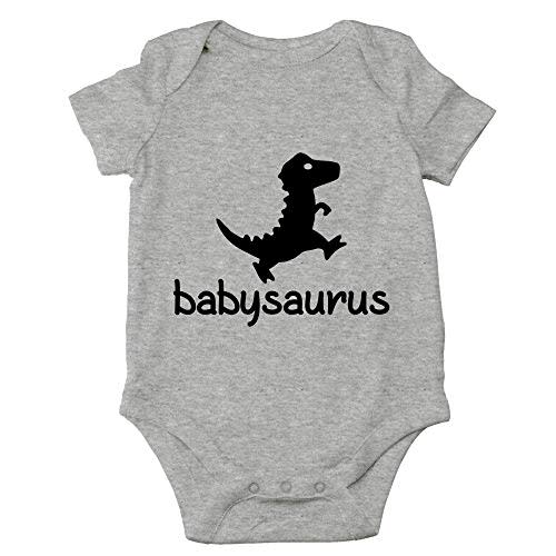 Crazy Bros Tees Babysaurus Baby Bodysuit - Adorable Infant Boy Girl Romper Clothing Newborn Unisex Clothes