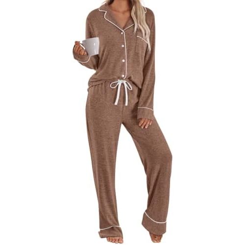 LILLUSORY Women's Long Sleeve Pajama Sets Lounge 2 pieces 2026 Fall