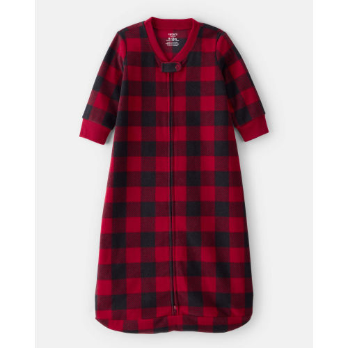 Baby Checkered Print Loose Fit Long-Sleeve Wearable Blanket - Carter's | Carter's