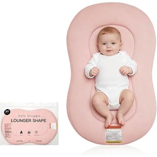 Baby Lounger Curve for Newborn 0-12 Months, Infant Snuggle Lounger Support