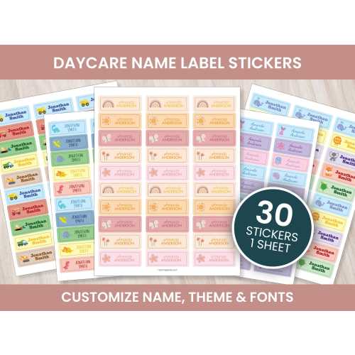 Personalized Name Labels for Daycare and School - Custom Baby Bottle and Supply Stickers - Matte Finish - Pick Your Theme