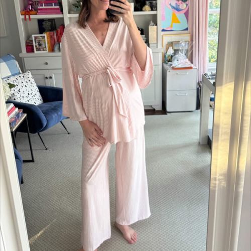 LAKE | Women | DreamModal™ Pajamas | Fog Maternity Kimono Bundle