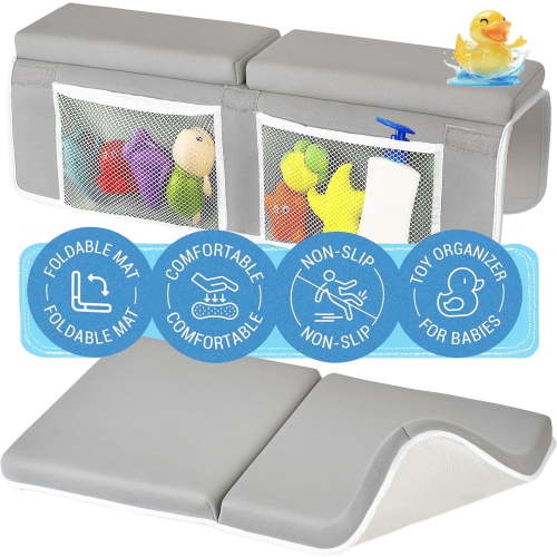 Colsen Baby Bath Kneeler and Elbow Kneeling Rest Pad Set – Comfortable 1.5” Thick Painless Non-Slip