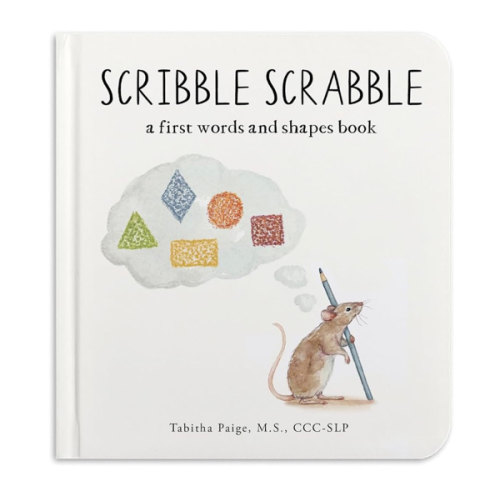 Scribble Scrabble: A Board Book of First Words and Shapes for Growing Minds (A Wishy Washy Sequel) (Tabitha Paige Children's Book Series)