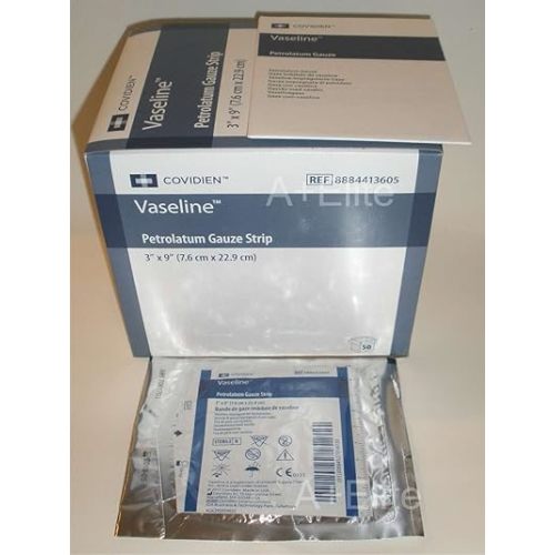 Med-Plus 8884413605 Vaseline Petrolatum Gauze Strip (Pack of 200)