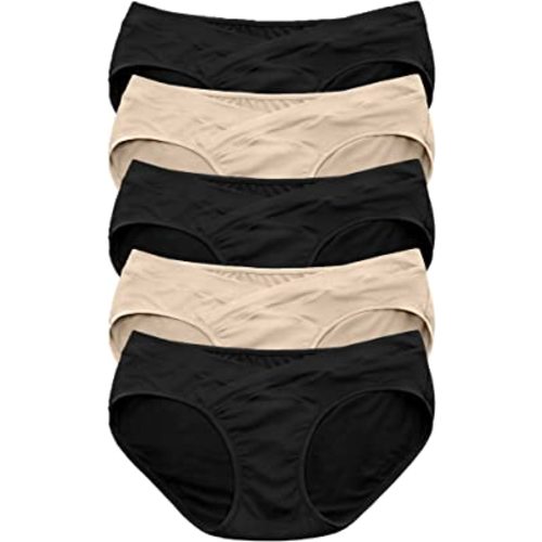 Kindred Bravely Under the Belly Bikini Maternity Underwear for Women and Postpartum Underwear 5 Pack