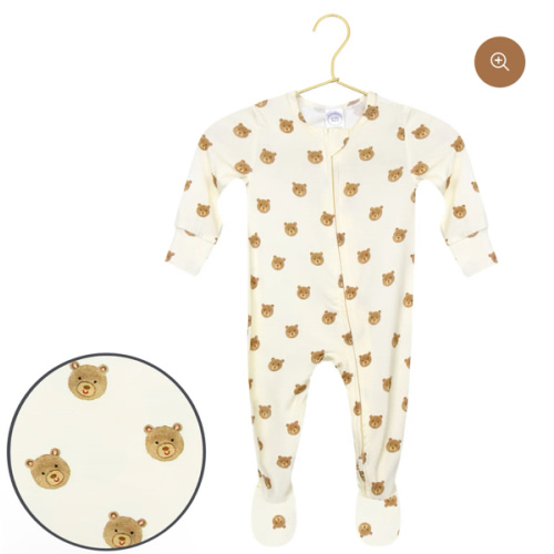 Teddy Zipper Footies