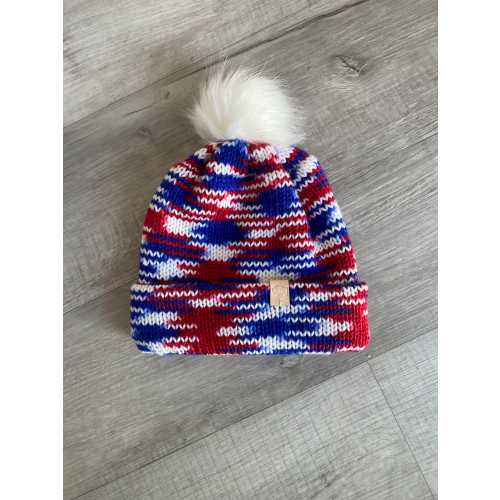 Buffalo Bills Knit Beanie - Homemade Fan Hat for Winter