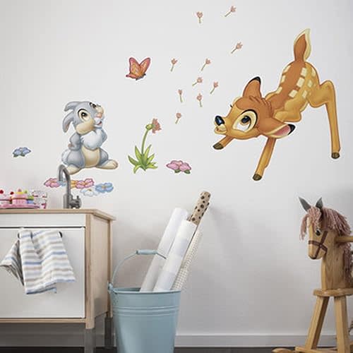 Komar 14043h Disney Bambi Freestyle Deco Sticker, Multi-Colour, Set of 17 Pieces