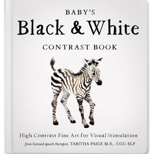 Baby's Black and White Contrast Book: High-Contrast Art for Visual Stimulation at Tummy Time (Tabitha Paige Children's Book Series)